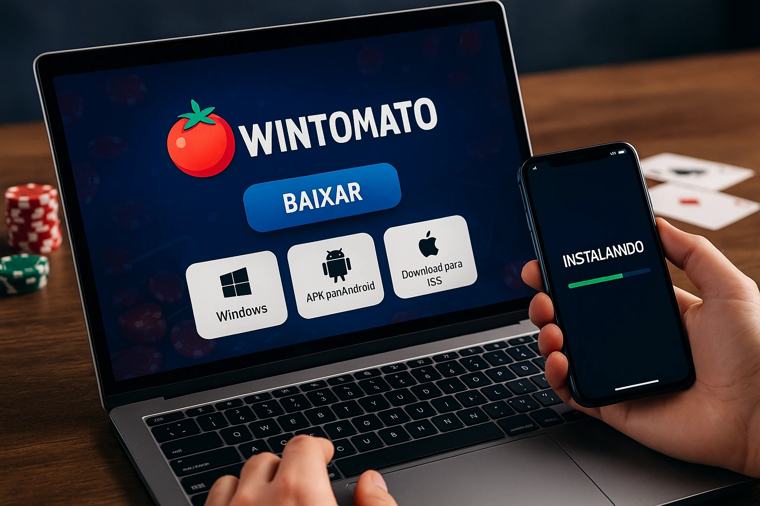 Baixar o WINTOMATO Cassino App