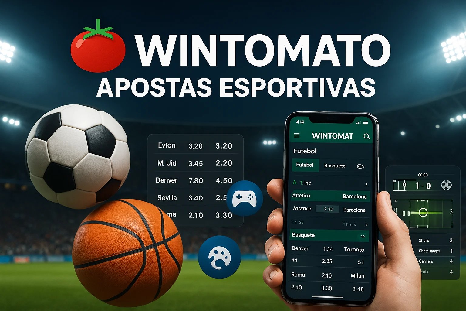Aposte em apostas esportivas no cassino online WINTOMATO
