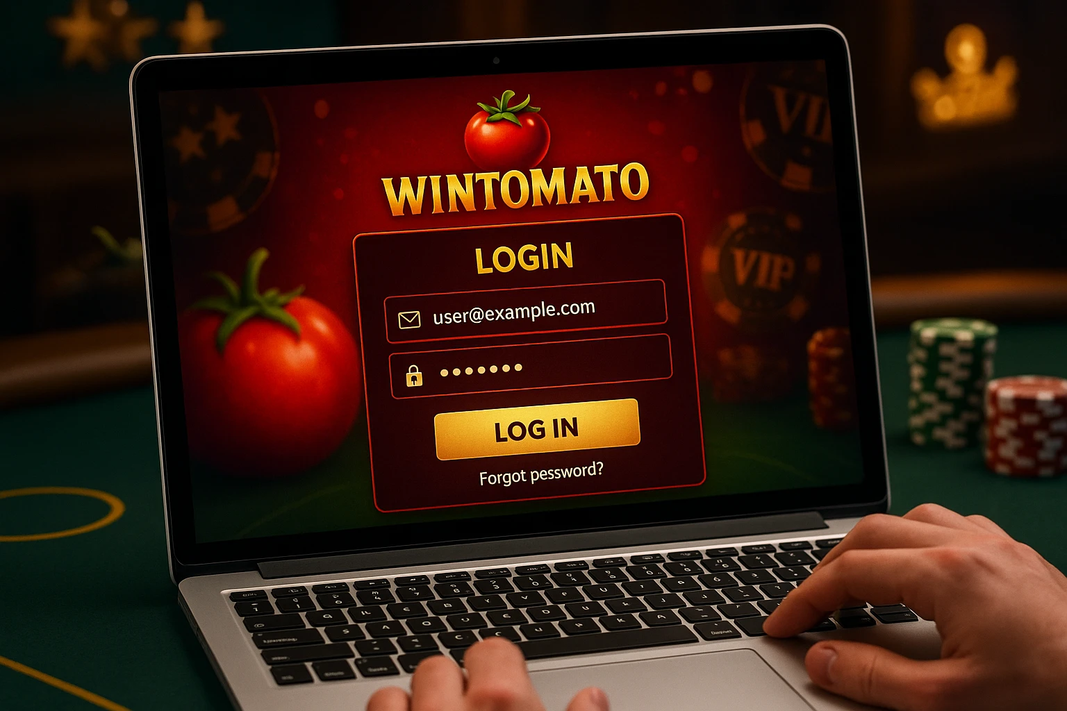 Criar uma nova Conta no plataforma WINTOMATO